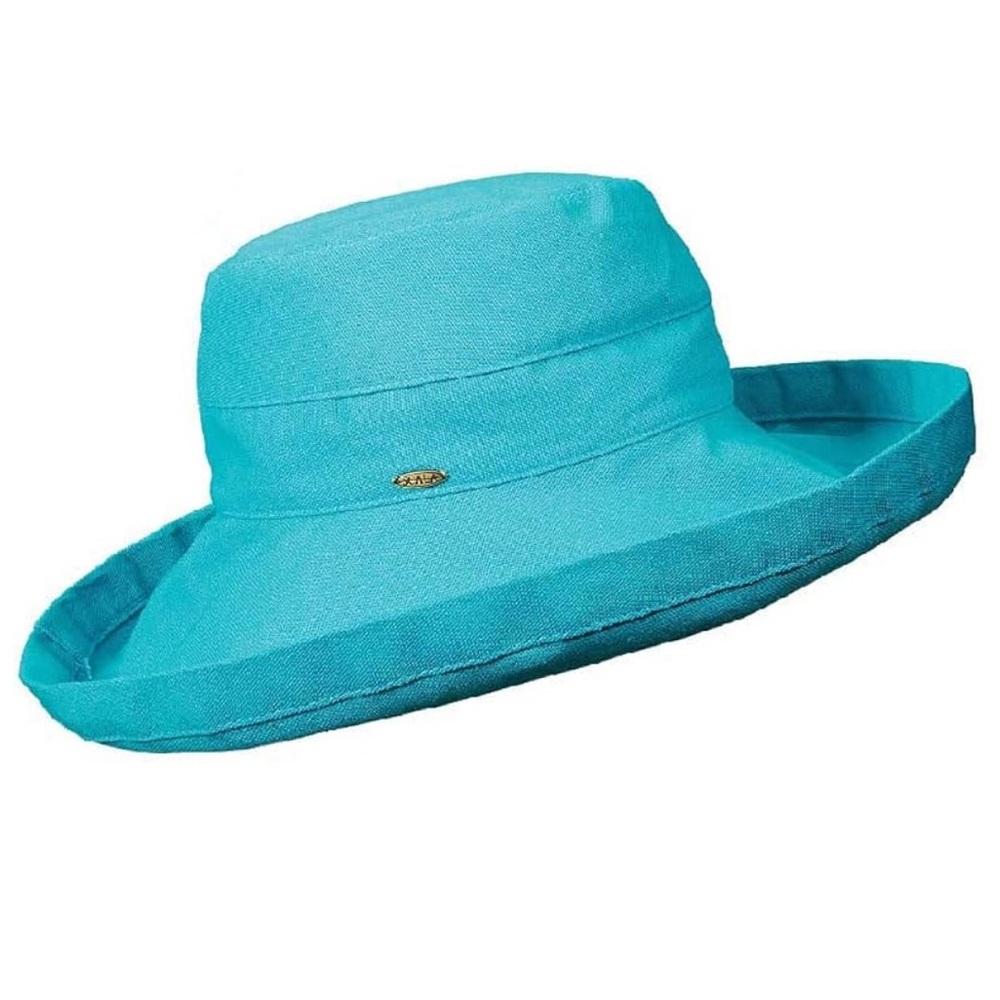 Scala Women's Cotton Hat with Inner Drawstring and UPF 50+ Rating| Beachy, sport
